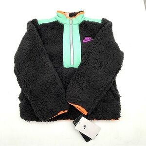 Nike Kids Illuminate High Pile Fleece Half Zip Pullover